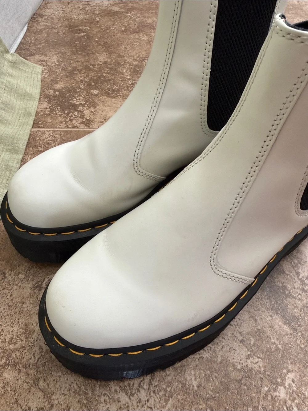 Dr. Martens durable white